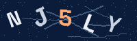 Imagem com um código de verificação de 5 caracteres